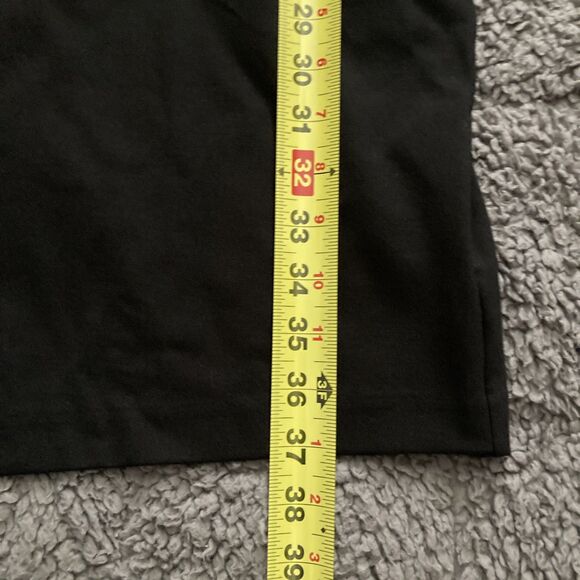 Chicos Drape Neck Dress SIZE 1 SMALL Black Faux Wrap Sleeveless Travel Resort - Picture 13 of 13